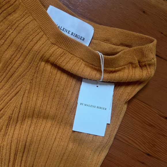 Irvan Ribbed Knit Wide Leg Lounge Pants by Malene Birger XS - Picture 5 of 7